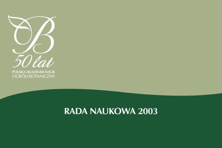 Scientific Council 2003