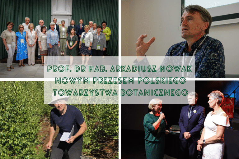 Prof. Dr. Arkadiusz Nowak new president of the Polish Botanical Society