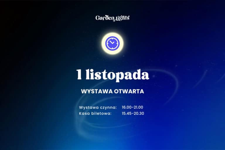1 listopada wystawa Garden of Lights – Piękna i Bestia w Powsinie będzie OTWARTA!