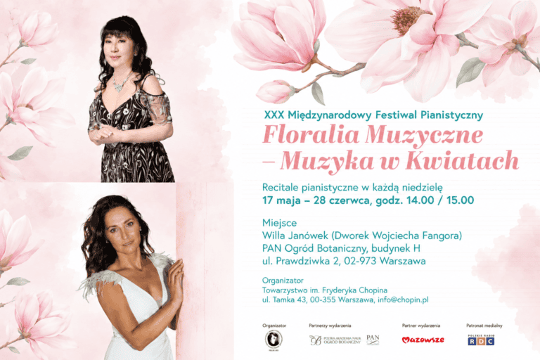 „Floralia Muzyczne – Muzyka w&nbsp;Kwiatach” 2026 Rinko Kobayashi i&nbsp;Agata Górska