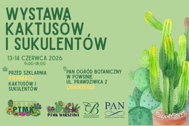 Wystawa i&nbsp;kiermasz kaktusów oraz&nbsp;sukulentów 🌵 13–14 czerwca
